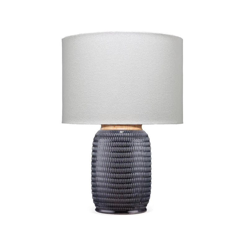 Graham Dark Blue Ceramic Table Lamp Table Lamps LOOMLAN By Jamie Young