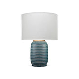 Graham Indigo - Blue Ceramic Table Lamp Table Lamps LOOMLAN By Jamie Young