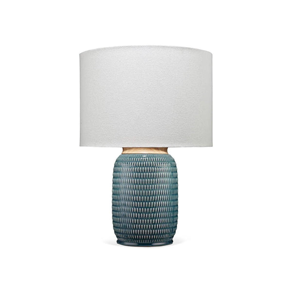 Graham Indigo - Blue Ceramic Table Lamp Table Lamps LOOMLAN By Jamie Young