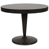 Granada Wood Black Round Dining Table Dining Tables LOOMLAN By Noir