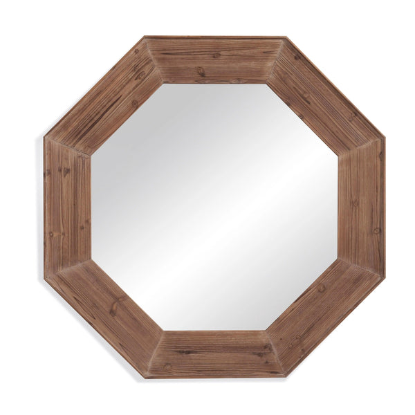 Granby Wood Brown Wall Mirror Wall Mirrors LOOMLAN By Bassett Mirror