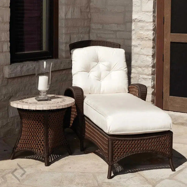 Grand Traverse 2Pc Set Adjustable Chaise Lounge With Table Lloyd Flanders Outdoor Lounge Sets LOOMLAN By Lloyd Flanders