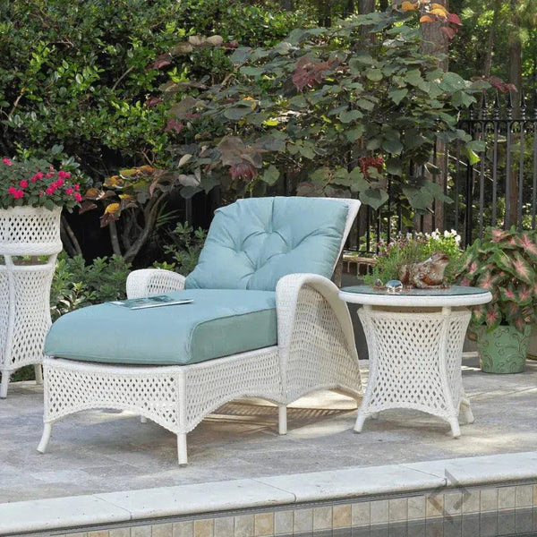 Grand Traverse 2Pc Set Adjustable Chaise Lounge With Table Lloyd Flanders Outdoor Lounge Sets LOOMLAN By Lloyd Flanders