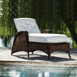 Grand Traverse 2Pc Set Adjustable Chaise Lounge With Table Lloyd Flanders Outdoor Lounge Sets LOOMLAN By Lloyd Flanders