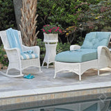 Grand Traverse 3Pc Set Adjustable Chaise Lounge With Rocker Chair Outdoor Lounge Sets LOOMLAN By Lloyd Flanders