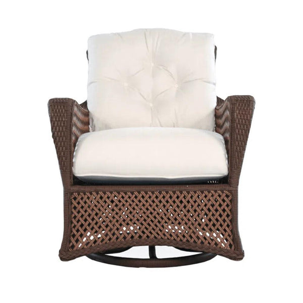 Grand Traverse Patio Swivel Glider Lounge Chair With Sunbrella Cushions Outdoor Lounge Chairs LOOMLAN By Lloyd Flanders