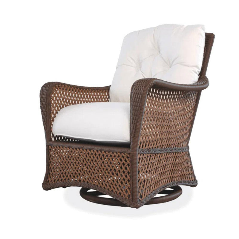 Grand Traverse Patio Swivel Glider Lounge Chair With Sunbrella Cushions Outdoor Lounge Chairs LOOMLAN By Lloyd Flanders