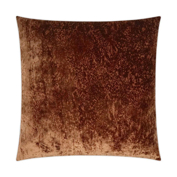 Grated Copper Coin Solid Copper Large Throw Pillow With Insert Throw Pillows LOOMLAN By D.V. Kap