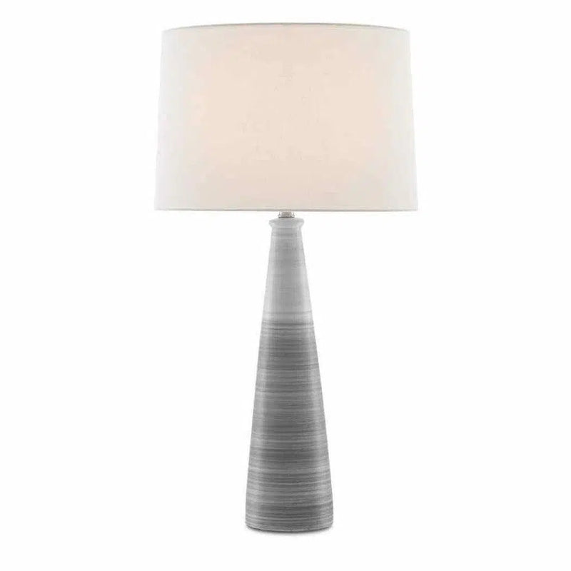 Gray White Forefront Table Lamp Table Lamps LOOMLAN By Currey & Co