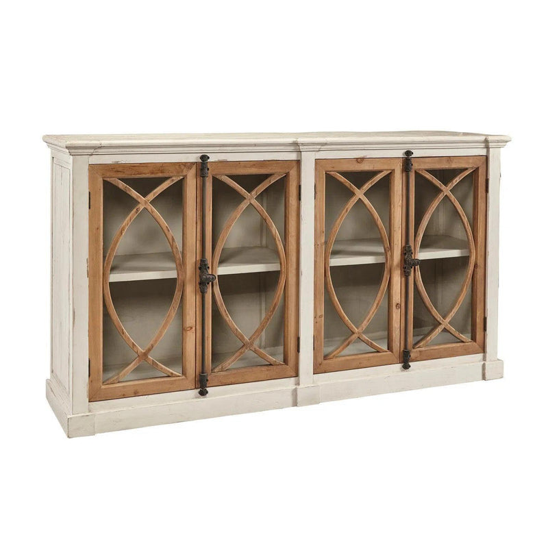 Grayson Fretwork Hutch Etageres LOOMLAN By Furniture Classics