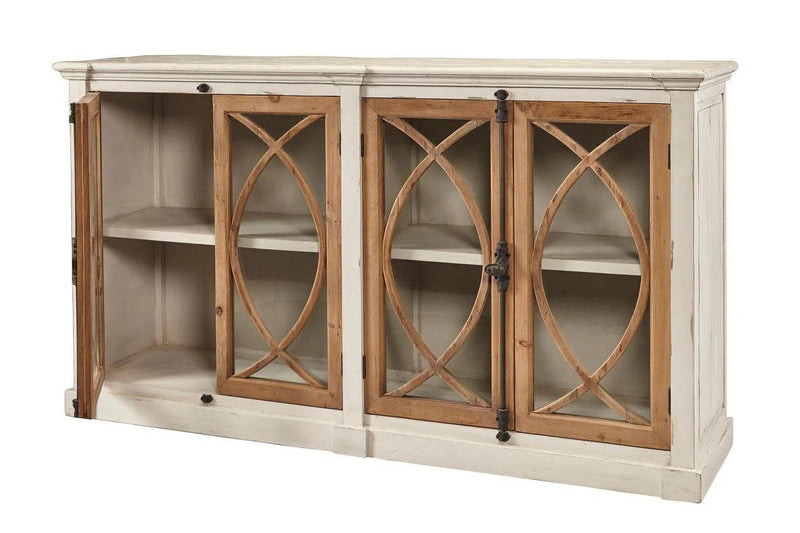 Grayson Fretwork Hutch Etageres LOOMLAN By Furniture Classics