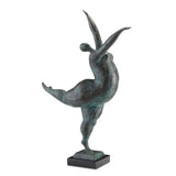 Green Black Butterfly Ballerina Bronze Statues & Sculptures LOOMLAN By Currey & Co