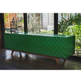 Green Diamond Wood Sideboard for Dining Room or TV Stand Sideboards LOOMLAN By Victor Betancourt