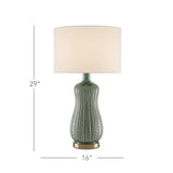 Green Mamora Green Table Lamp Table Lamps LOOMLAN By Currey & Co