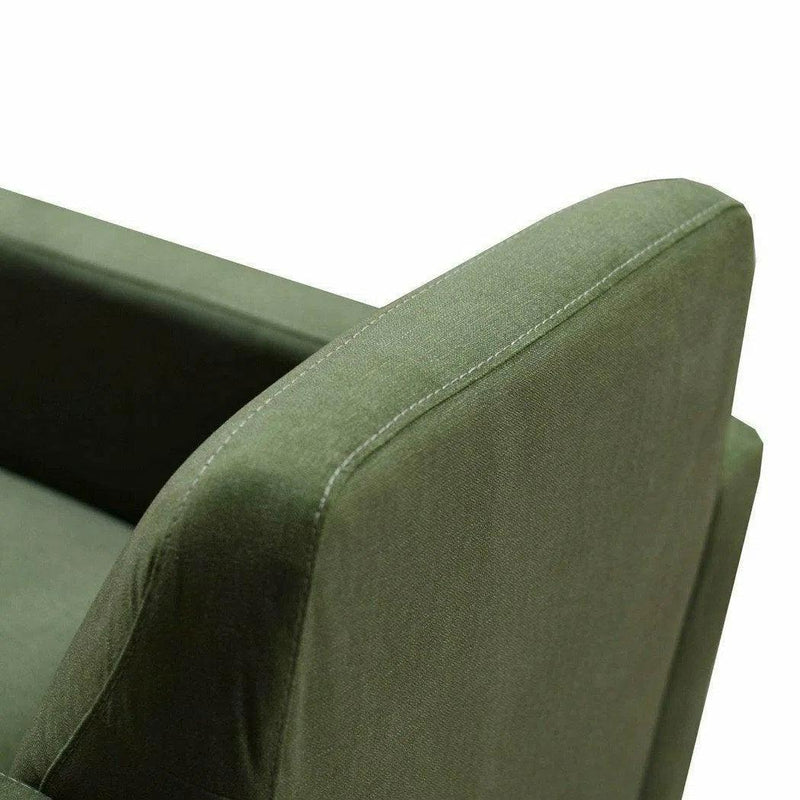 Green Swivel Club Chair Forest Green Club Chairs LOOMLAN By LH Imports