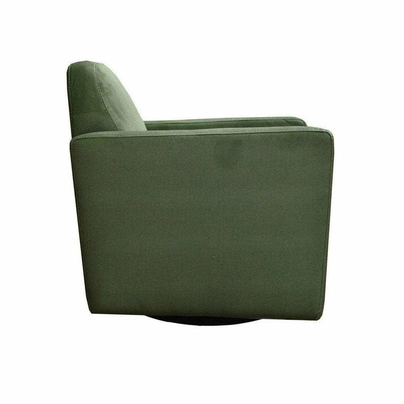 Green Swivel Club Chair Forest Green Club Chairs LOOMLAN By LH Imports