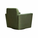 Green Swivel Club Chair Forest Green Club Chairs LOOMLAN By LH Imports