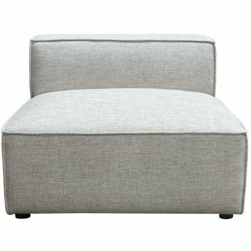 Grey -Beige Modular Sectional Sofa Slipper Chair In Barley Modular Components LOOMLAN By Diamond Sofa