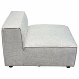 Grey -Beige Modular Sectional Sofa Slipper Chair In Barley Modular Components LOOMLAN By Diamond Sofa