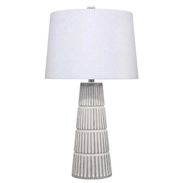 Grey Cement Partition Table Lamp Table Lamps LOOMLAN By Jamie Young