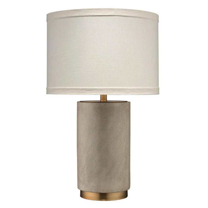 Grey Cement Tin Metal Mortar Table Lamp Table Lamps LOOMLAN By Jamie Young