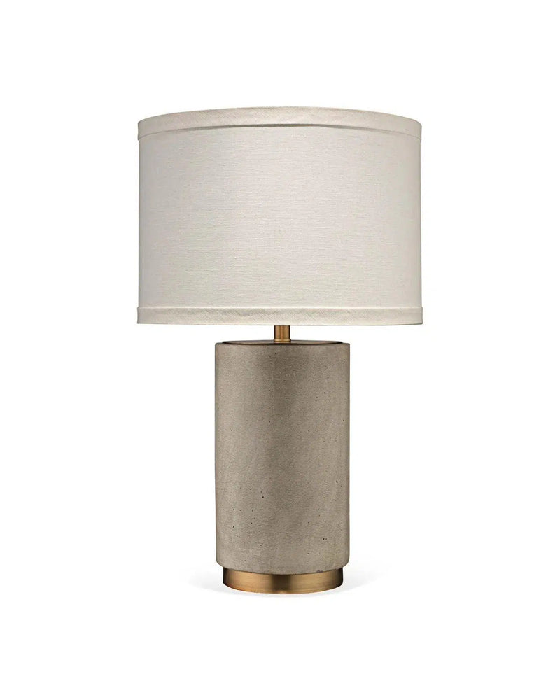 Grey Cement Tin Metal Mortar Table Lamp Table Lamps LOOMLAN By Jamie Young