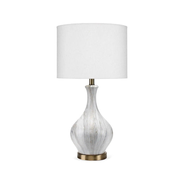 Grey Ceramic Acrylic Mila Table Lamp Table Lamps LOOMLAN By Jamie Young