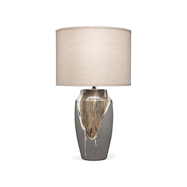 Grey Ceramic Landslide Table Lamp Table Lamps LOOMLAN By Jamie Young