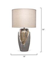 Grey Ceramic Landslide Table Lamp Table Lamps LOOMLAN By Jamie Young