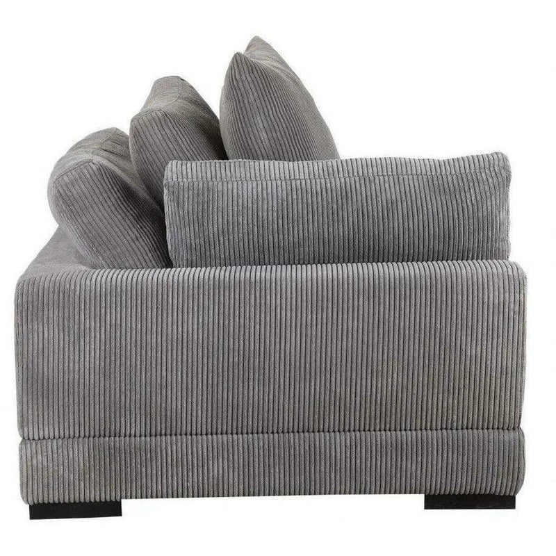 Grey Corduroy Couch Down Filled Corner Chair Modular Modular Components LOOMLAN By Moe's Home