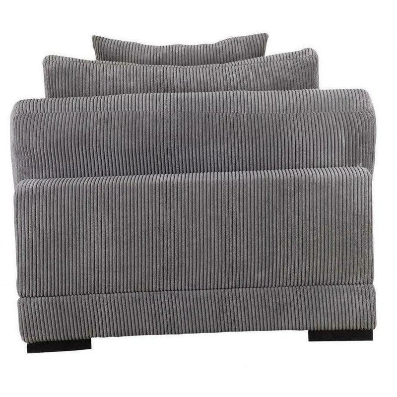 Grey Corduroy Couch Down Filled Slipper Chair Modular Modular Components LOOMLAN By Moe's Home