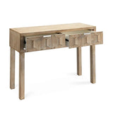 Grey Fir Wood Juniper Two Drawer Console Console Tables LOOMLAN By Jamie Young