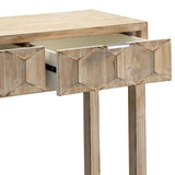 Grey Fir Wood Juniper Two Drawer Console Console Tables LOOMLAN By Jamie Young