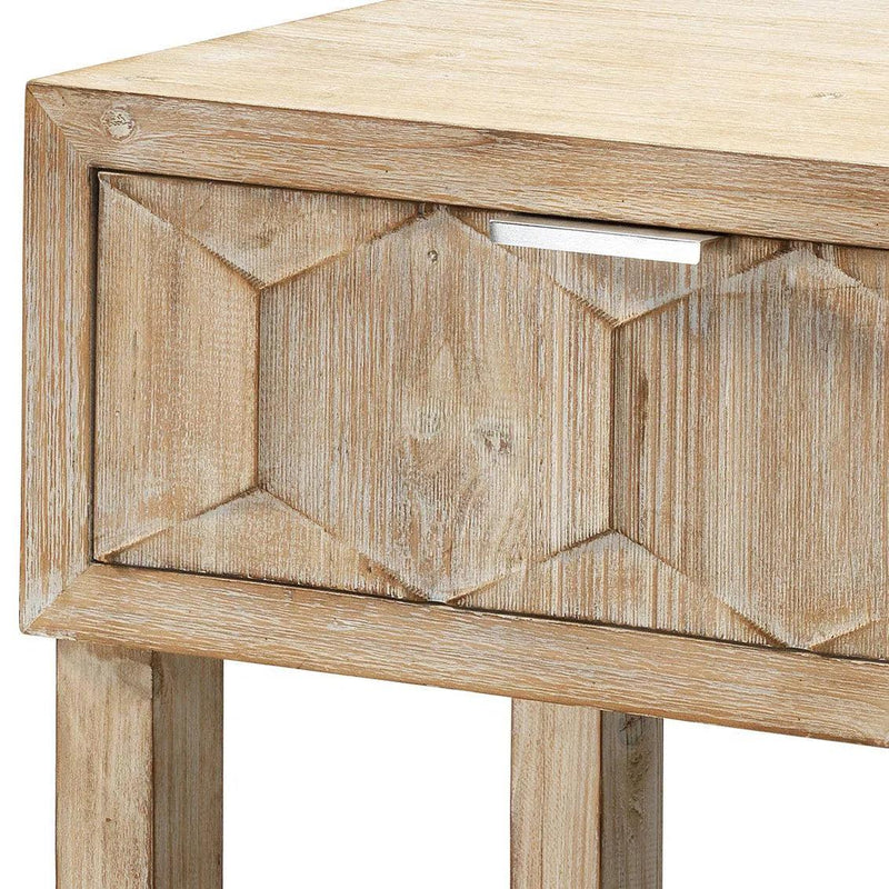 Grey Fir Wood Juniper Two Drawer Console Console Tables LOOMLAN By Jamie Young