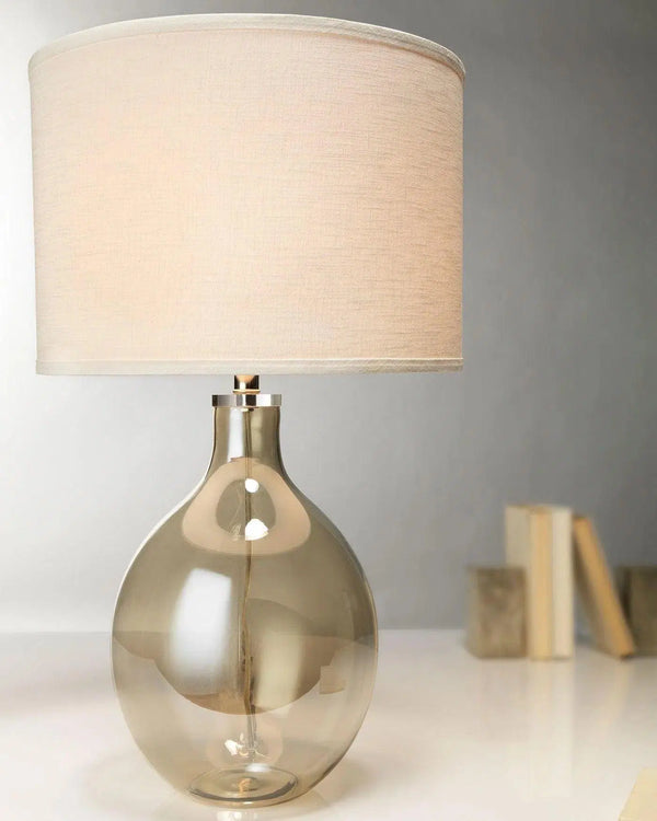 Grey Glass Juliette Table Lamp Table Lamps LOOMLAN By Jamie Young