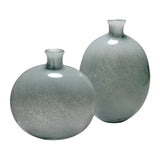 Grey Glass Minx Decorative Vases (set of 2) Vases & Jars LOOMLAN By Jamie Young