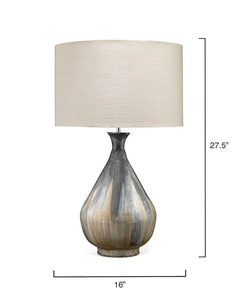 Grey Iron Daybreak Table Lamp Table Lamps LOOMLAN By Jamie Young