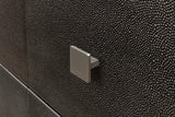 Grey Shagreen Leather Dresser Dressers LOOMLAN By Sarreid