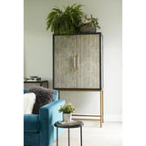 Grey Shagreen Retro Bar Tall Home Bar Cabinet on Stand Home Bar Cabinets LOOMLAN By Moe's Home