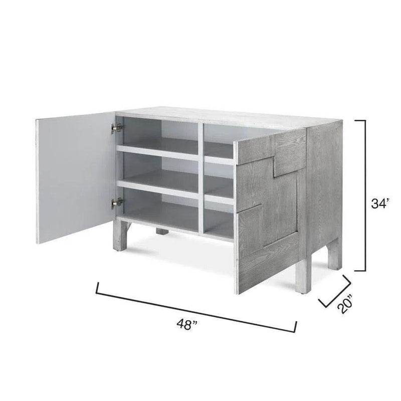 Grey Sideboard Buffet for Dining Room or Entryway Cabinet Sideboards LOOMLAN By Jamie Young