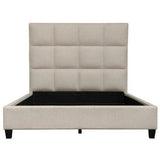 Grid Tufted Low Profile Bed Frame Beds LOOMLAN By Diamond Sofa