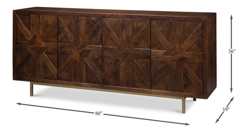 Griglia Four Door Sideboard Sideboards LOOMLAN By Sarreid