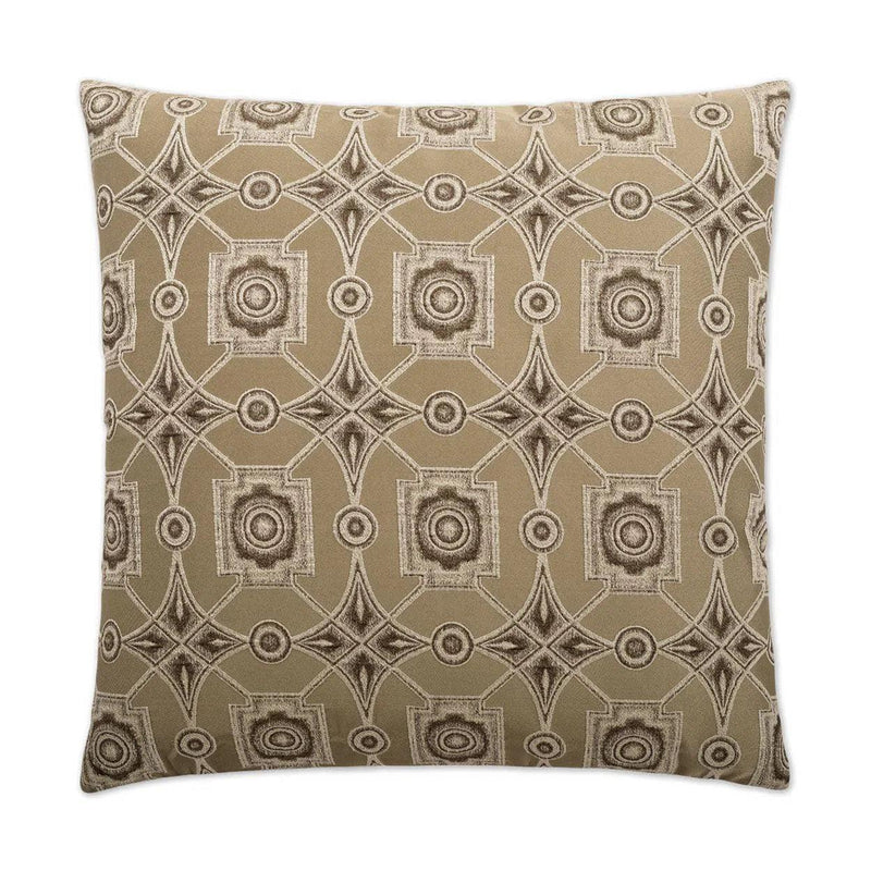 Gris Oyster Brown Throw Pillow With Insert Throw Pillows LOOMLAN By D.V. Kap