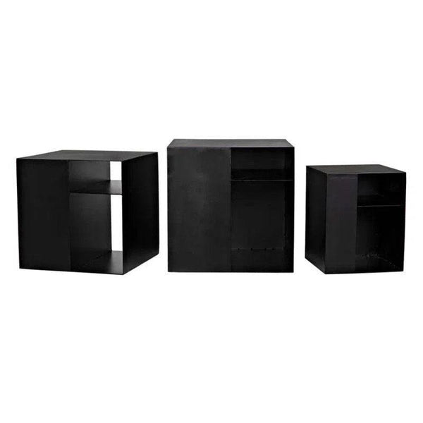 Gropius Steel Floor Shelf Nesting Tables Side Tables LOOMLAN By Noir