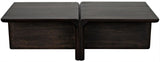 Hagen Coffee Table, Ebony Walnut Coffee Tables LOOMLAN By Noir