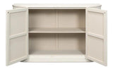 Halle Entrance Demilune Antique White Sideboard Sideboards LOOMLAN By Sarreid