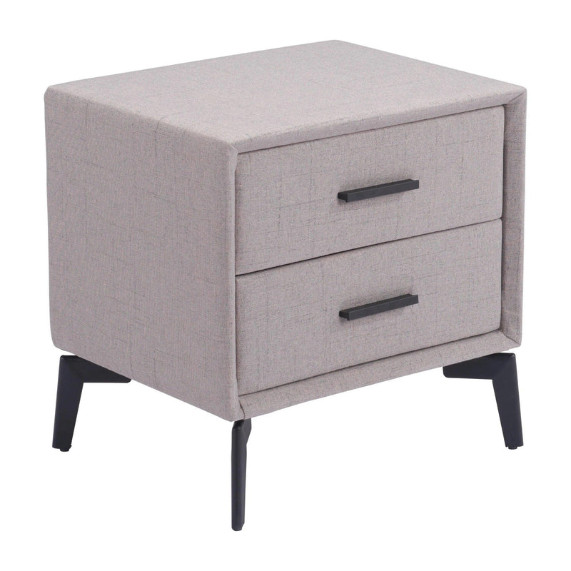 Halle Side Table Gray Side Tables LOOMLAN By Zuo Modern