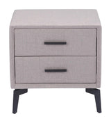 Halle Side Table Gray Side Tables LOOMLAN By Zuo Modern