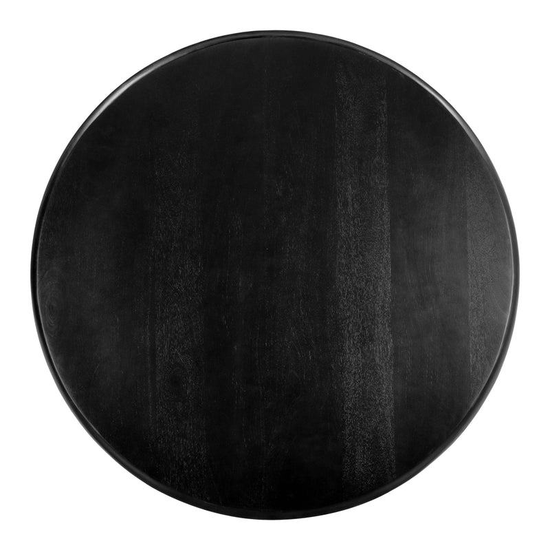 Hals Wood Black Round Coffee Table Coffee Tables LOOMLAN By Zuo Modern