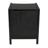 Hampton Night Stand 24", Hand Rubbed Black Nightstands LOOMLAN By Noir